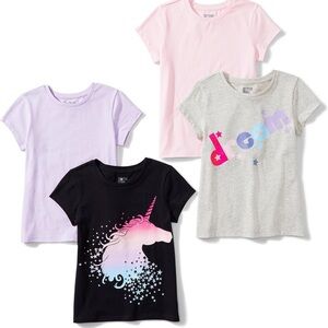 NWT Spotted Zebra Girls' Short-Sleeve T-Shirt Multipacks XXL